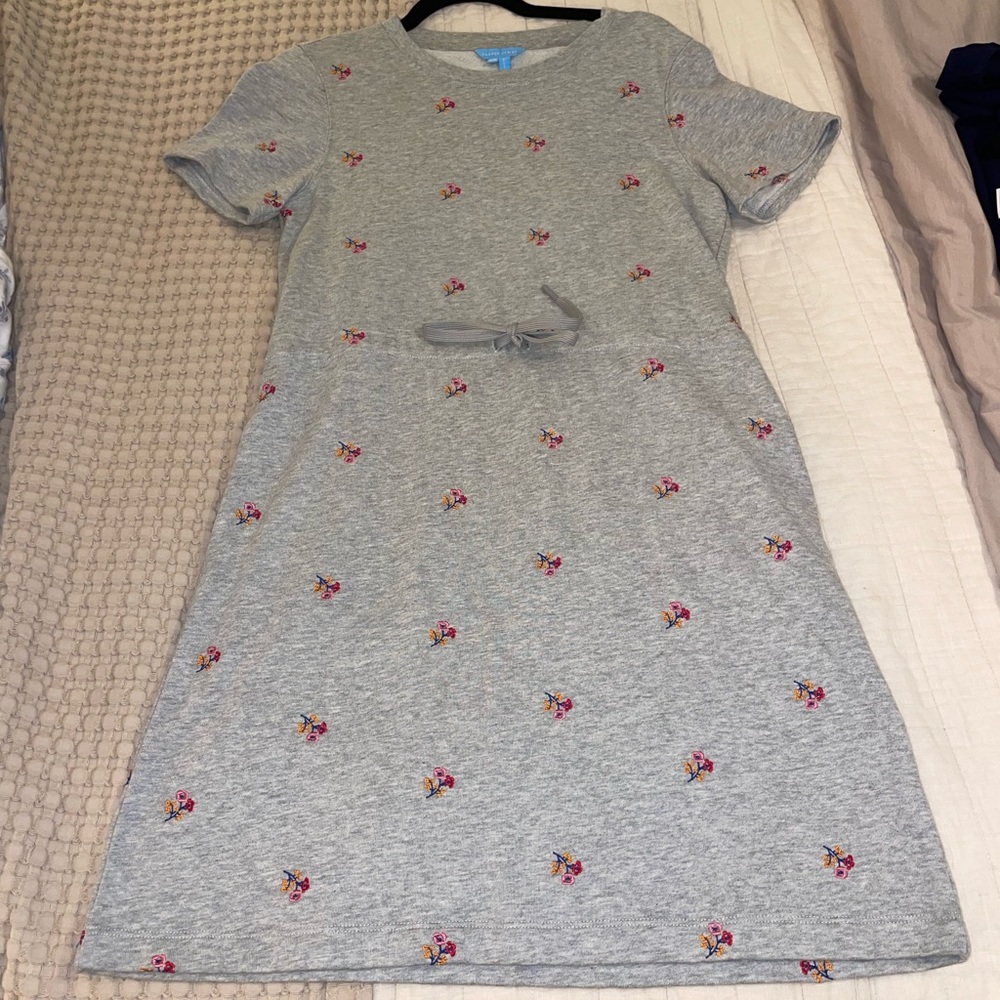 Draper James Floral Gray Dress XS